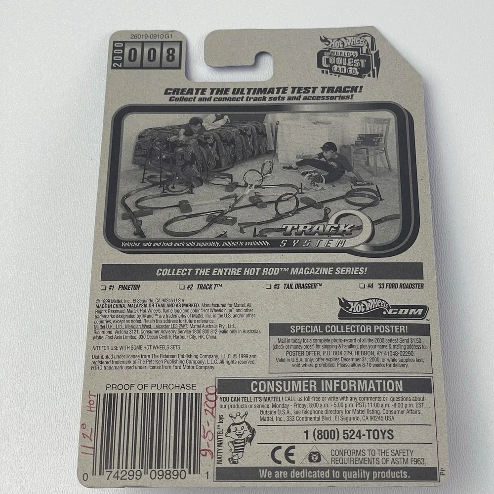 Hot Wheels 33 Ford Roadster Hot Rod Magazine 4 of 4 Green Mattel Wheels